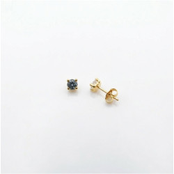 P. Pendientes Garra 4 bolas C/Cz. 4mm