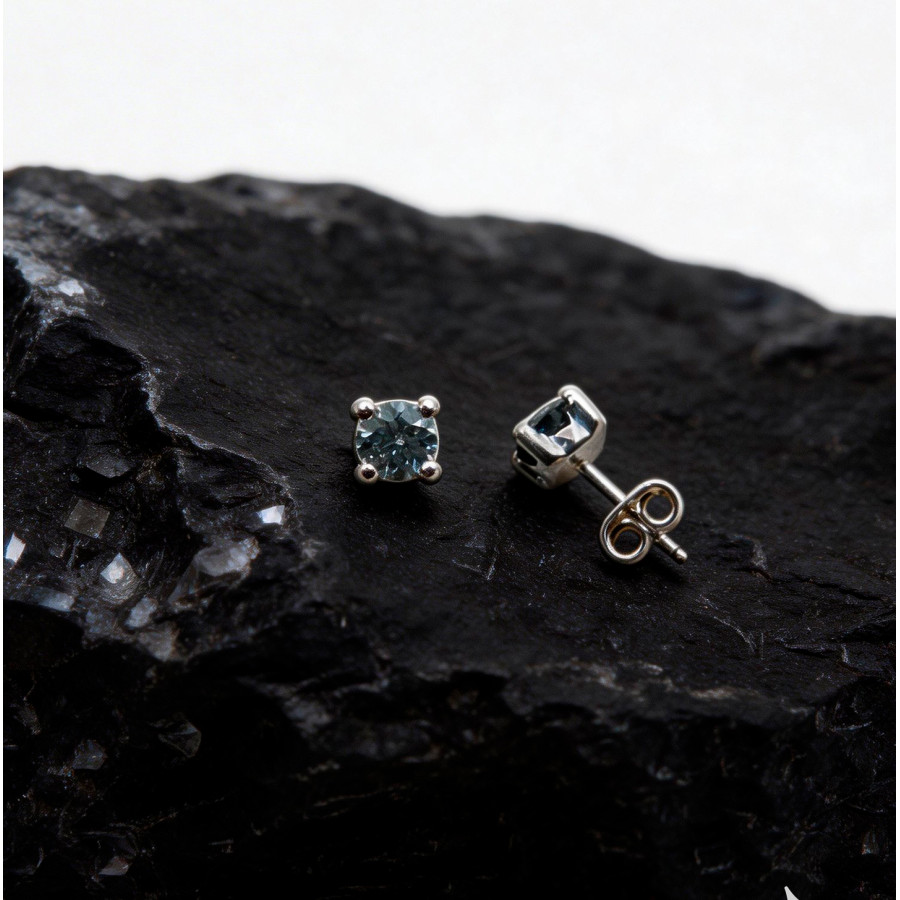 P. Pendientes Garra 4 bolas C/Cz. 5mm