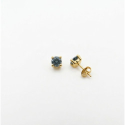 P. Pendientes Garra 4 bolas C/Cz. 5mm