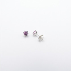 P. Pendientes Garra 6 bolas C/Cz. 3mm