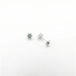 P. Pendientes Garra 6 bolas C/Cz. 4mm