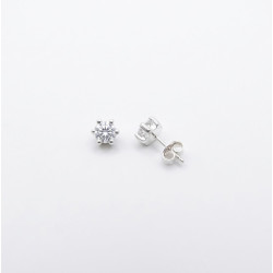 P. Pendientes Garra 6 bolas C/Cz. 5mm