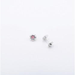 P. Pendientes Flor de 6mm