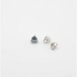 P. Pendientes Garra 3 bolas con C/Cz. de 5mm