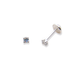 P. Pendientes garra 4 bolas C/Cz 2,5mm