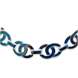 Pulsera doble aro plano