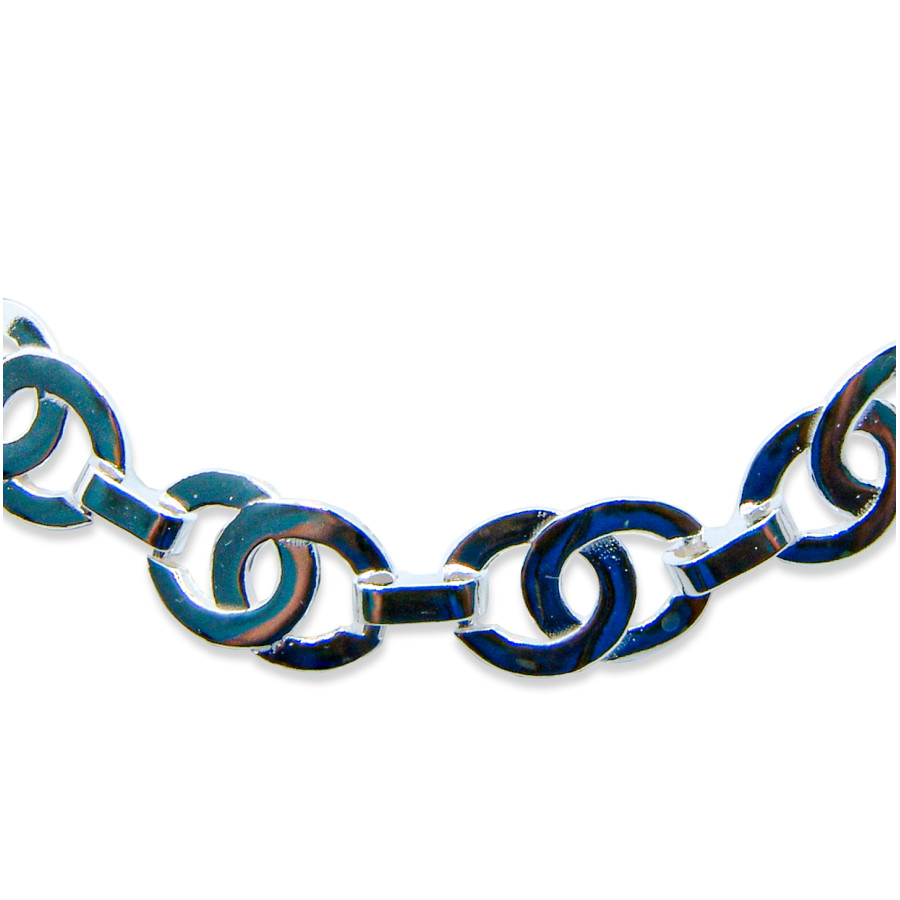 Pulsera doble aro plano