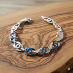 Pulsera doble aro plano