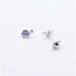Pendientes tortugas esmaltada de 7mm