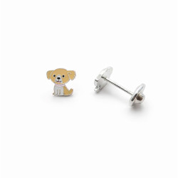 Colgante perro esmaltado de 7mm
