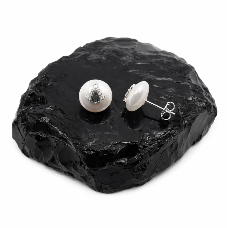 P. Pendientes Virgen del Rocío con Perla de 10mm