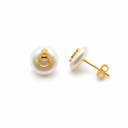 P. Pendientes Virgen del Rocío con perla de 10mm