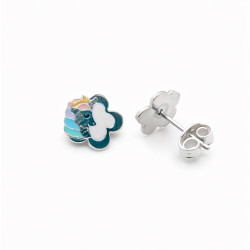 P. Pendientes Unicornio con Flor