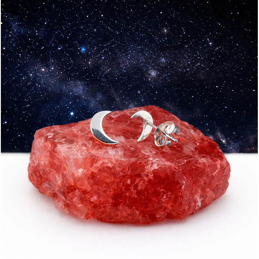 P. Pendientes Luna de 8mm
