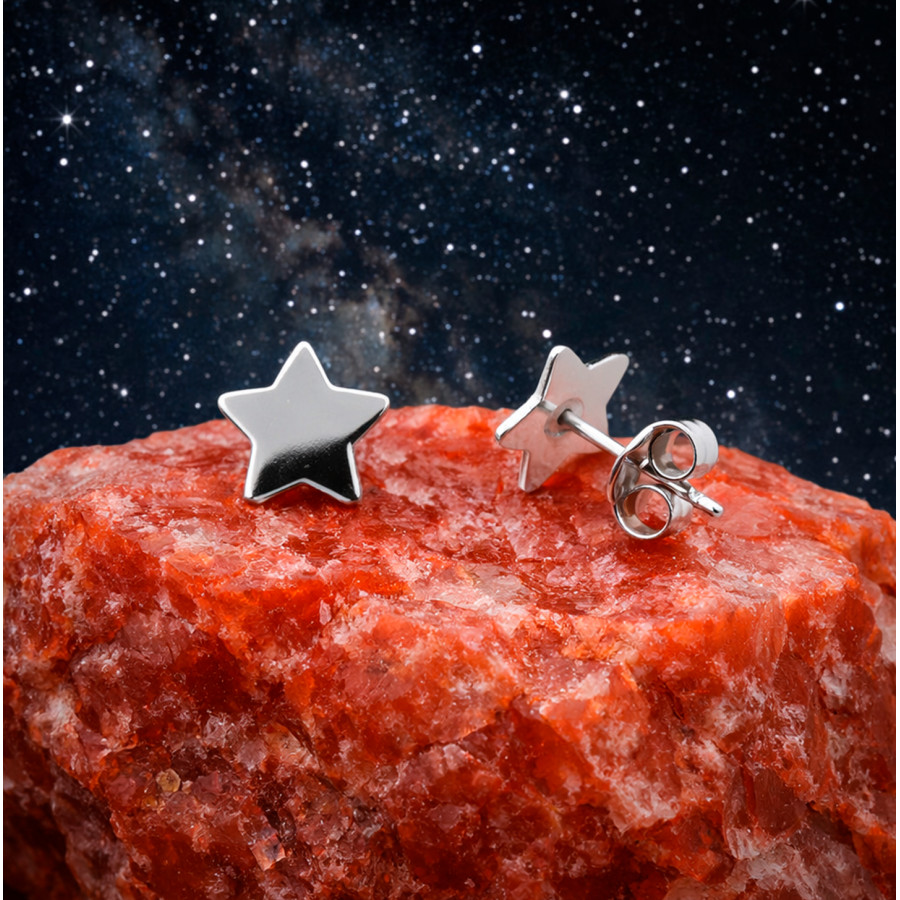 P. Pendientes Estrella de 8mm