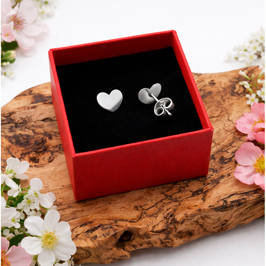 P. Pendientes Corazón de 7mm