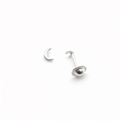 P. Pendientes Luna de 4mm