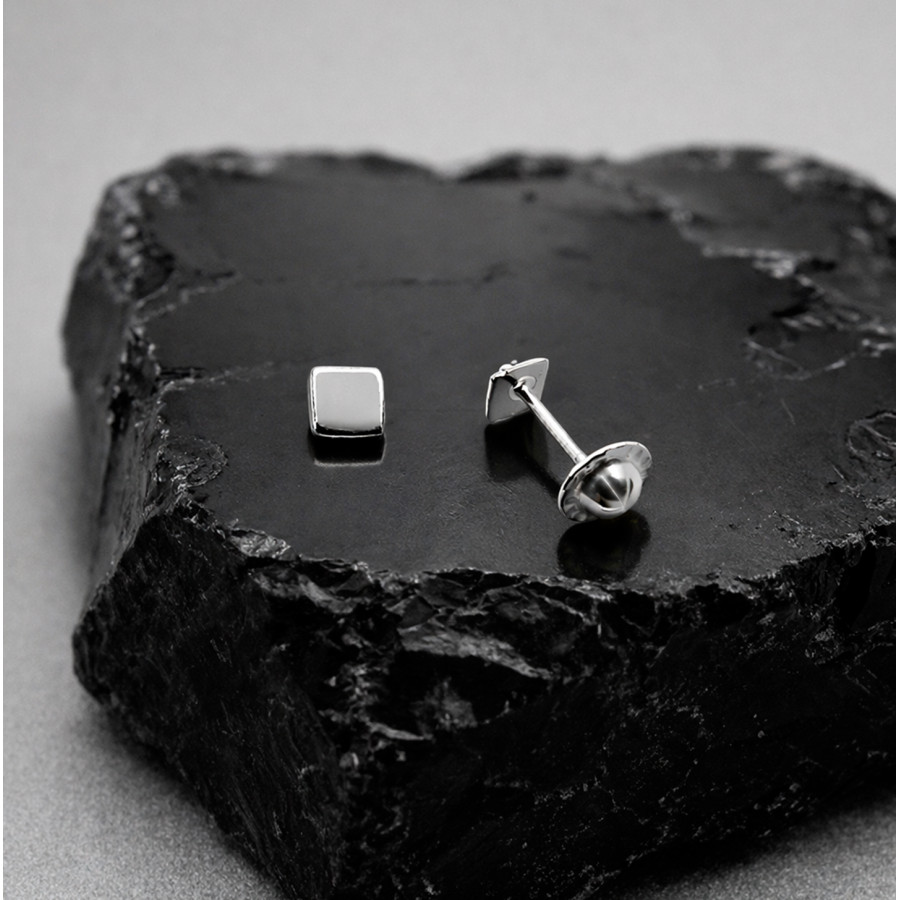 P. Pendientes Cuadrado de 4mm