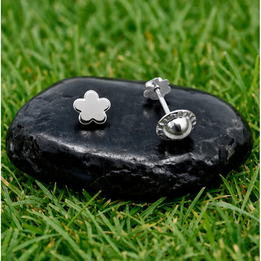 P. Pendientes Flor de 4mm