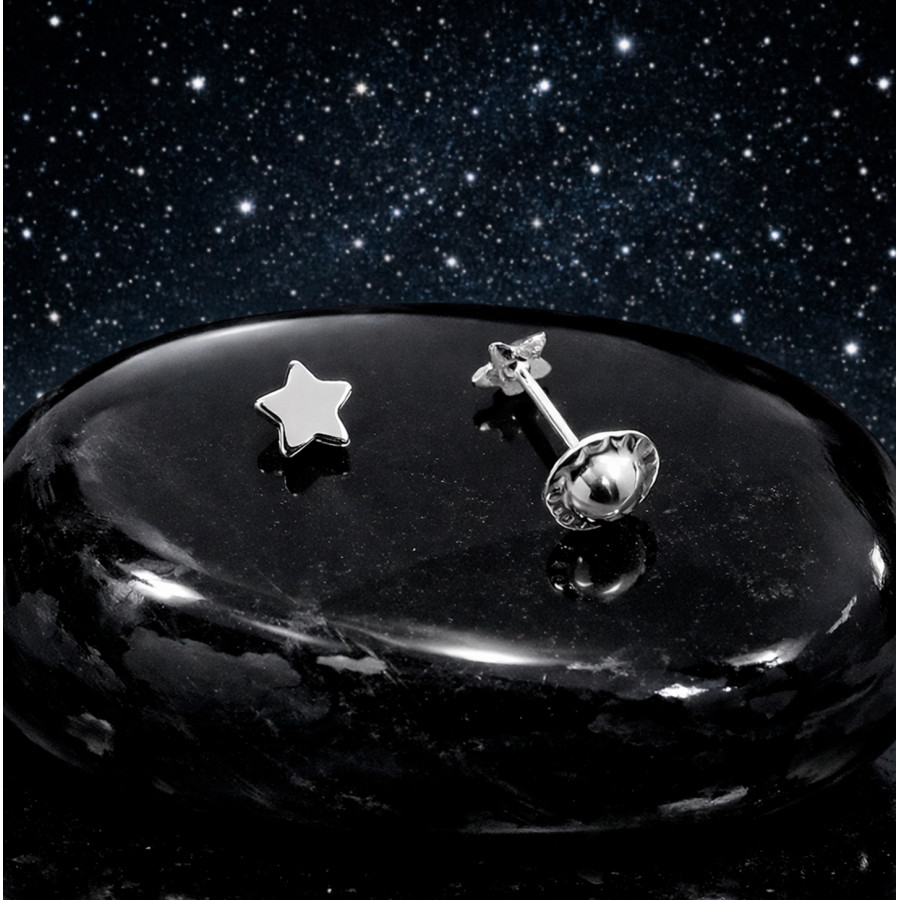 P. Pendientes Estrella de 4mm