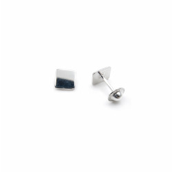 Pendientes cuadrado de 6mm
