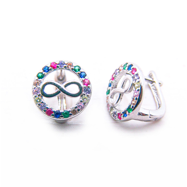 P. Pendientes de Infinito Rodiados