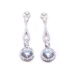 P. Pendientes Largos Rodiados