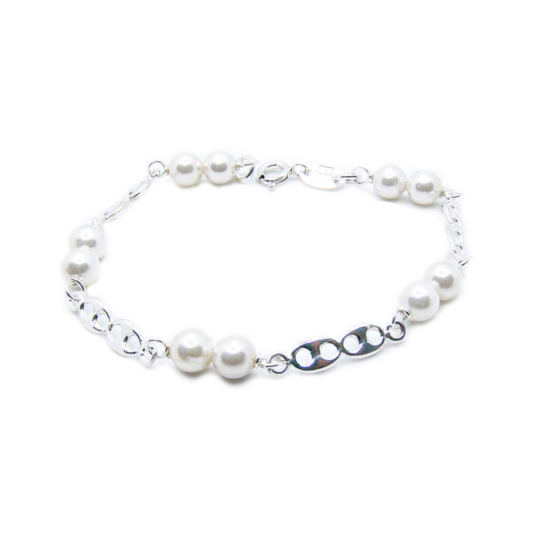 Pulsera combinada c/perlas